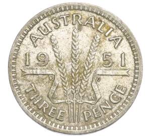 3 пенса 1951 года PL Австралия — Фото №1