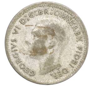 3 пенса 1950 года Австралия — Фото №2