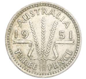 3 пенса 1951 года PL Австралия — Фото №1