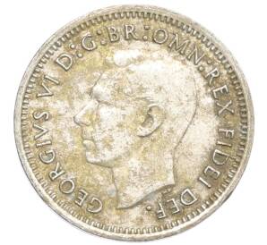 3 пенса 1951 года PL Австралия — Фото №2