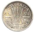 Монета 3 пенса 1951 года PL Австралия (Артикул: M2-79829) — Фото №1