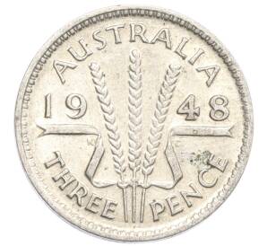 3 пенса 1948 года Австралия — Фото №1