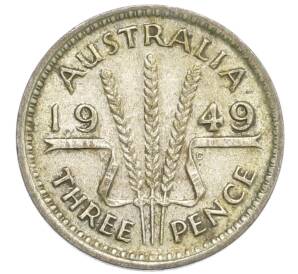 3 пенса 1949 года Австралия — Фото №1