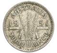 Монета 3 пенса 1951 года PL Австралия (Артикул: M2-79837) — Фото №1