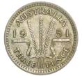 Монета 3 пенса 1951 года PL Австралия (Артикул: M2-79839) — Фото №1
