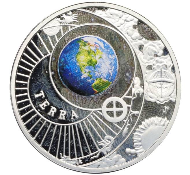 Монетовидный жетон 2009 года Польша «Солнечная система — Земля» (Артикул: M2-79846) — Фото №1