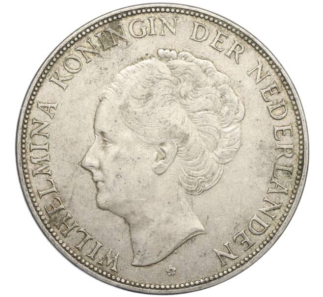 Монета 2 1/2 гульдена 1930 года Нидерланды (Артикул: M2-80032) — Фото №2