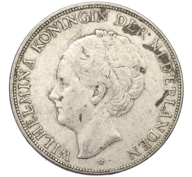Монета 2 1/2 гульдена 1930 года Нидерланды (Артикул: M2-80034) — Фото №2