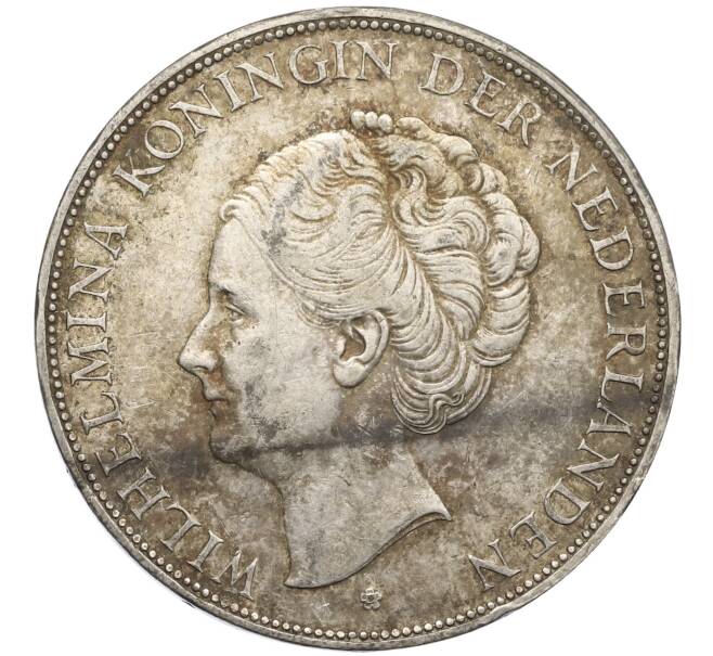 Монета 2 1/2 гульдена 1930 года Нидерланды (Артикул: M2-80038) — Фото №2