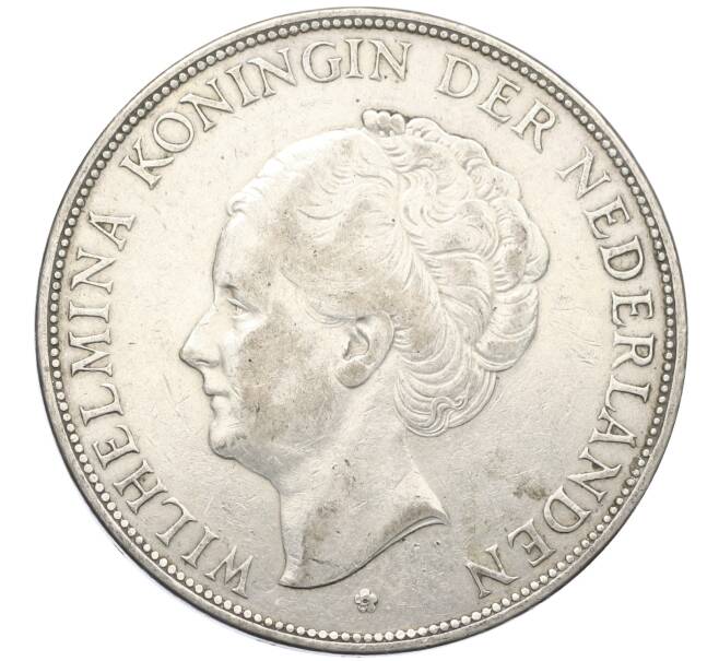 Монета 2 1/2 гульдена 1930 года Нидерланды (Артикул: M2-80039) — Фото №2