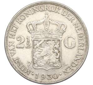 2 1/2 гульдена 1930 года Нидерланды — Фото №1