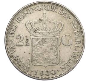 2 1/2 гульдена 1930 года Нидерланды — Фото №1