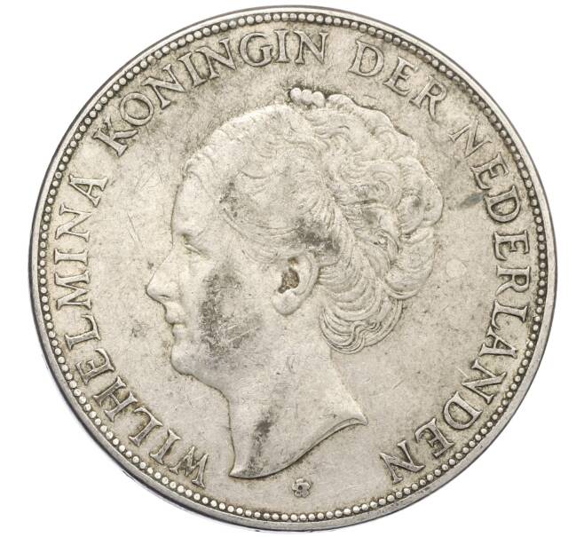 Монета 2 1/2 гульдена 1930 года Нидерланды (Артикул: M2-80048) — Фото №2