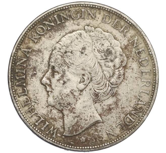 Монета 2 1/2 гульдена 1930 года Нидерланды (Артикул: M2-80055) — Фото №2
