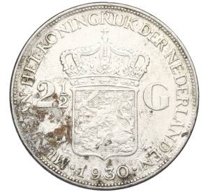 2 1/2 гульдена 1930 года Нидерланды — Фото №1