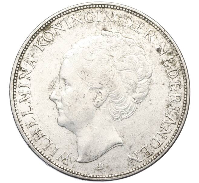 Монета 2 1/2 гульдена 1930 года Нидерланды (Артикул: M2-80057) — Фото №2
