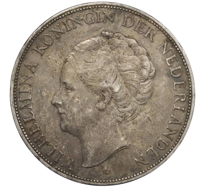 Монета 2 1/2 гульдена 1931 года Нидерланды (Артикул: M2-80062) — Фото №2