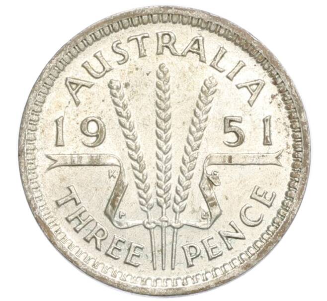 Монета 3 пенса 1951 года PL Австралия (Артикул: M2-79913) — Фото №1