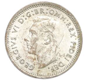 3 пенса 1951 года PL Австралия — Фото №2