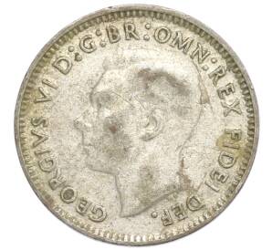 3 пенса 1950 года Австралия — Фото №2