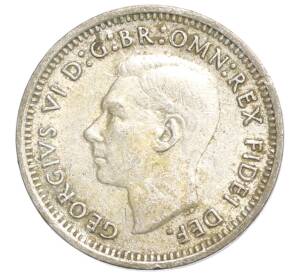 3 пенса 1951 года PL Австралия — Фото №2