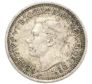 3 пенса 1951 года PL Австралия — Фото №2