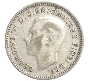 3 пенса 1950 года Австралия — Фото №2
