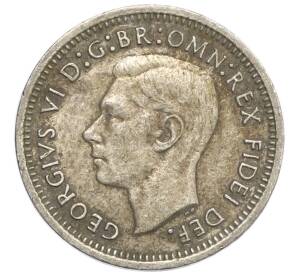 3 пенса 1951 года PL Австралия — Фото №2