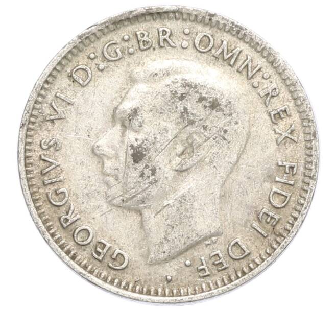 Монета 3 пенса 1952 года Австралия (Артикул: M2-79947) — Фото №2