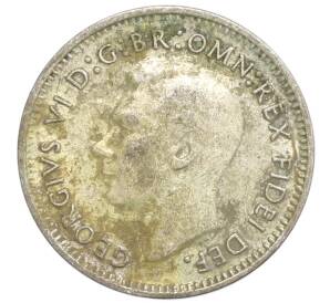 3 пенса 1950 года Австралия — Фото №2