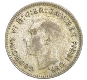 3 пенса 1950 года Австралия — Фото №2