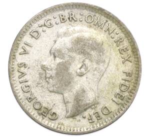 3 пенса 1950 года Австралия — Фото №2