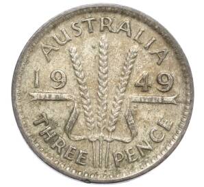 3 пенса 1949 года Австралия — Фото №1
