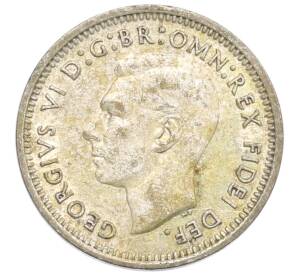 3 пенса 1951 года PL Австралия — Фото №2