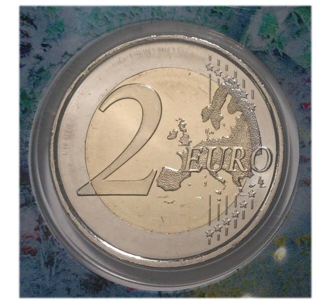 Монета 2 евро 2018 года Андорра «70 лет Всеобщей декларации прав человека» в блистере (Артикул M2-30218)