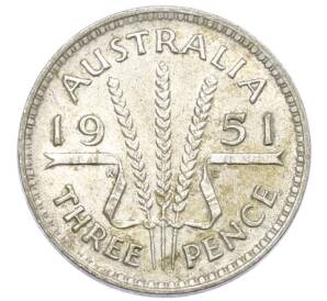 3 пенса 1951 года Австралия — Фото №1