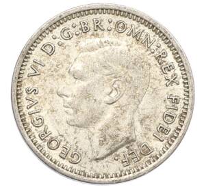 3 пенса 1951 года PL Австралия — Фото №2