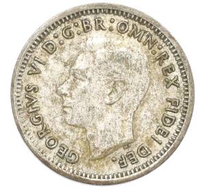 3 пенса 1951 года PL Австралия — Фото №2