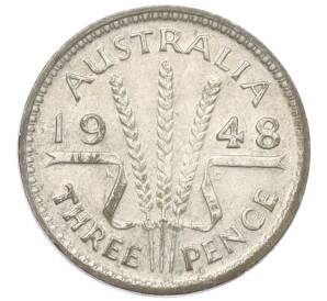 3 пенса 1948 года Австралия — Фото №1