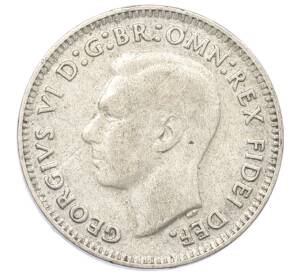 3 пенса 1949 года Австралия — Фото №2