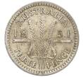 Монета 3 пенса 1951 года PL Австралия (Артикул: M2-80003) — Фото №1