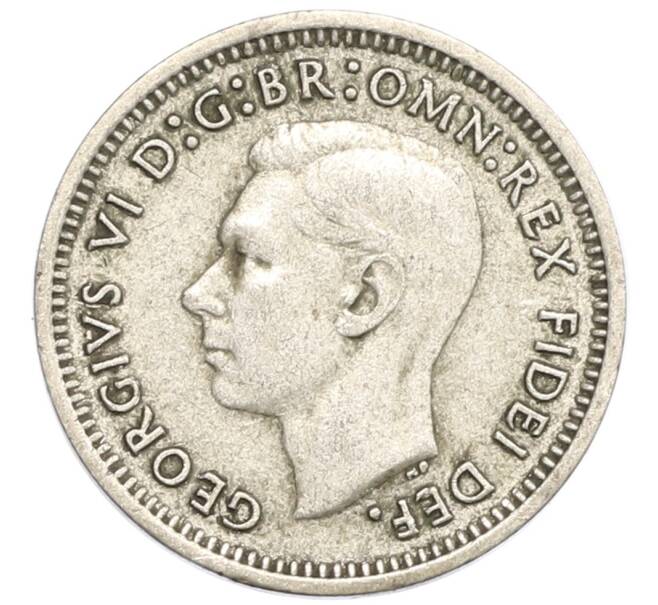 Монета 3 пенса 1951 года PL Австралия (Артикул: M2-80008) — Фото №2