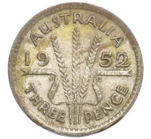 3 пенса 1952 года Австралия — Фото №1