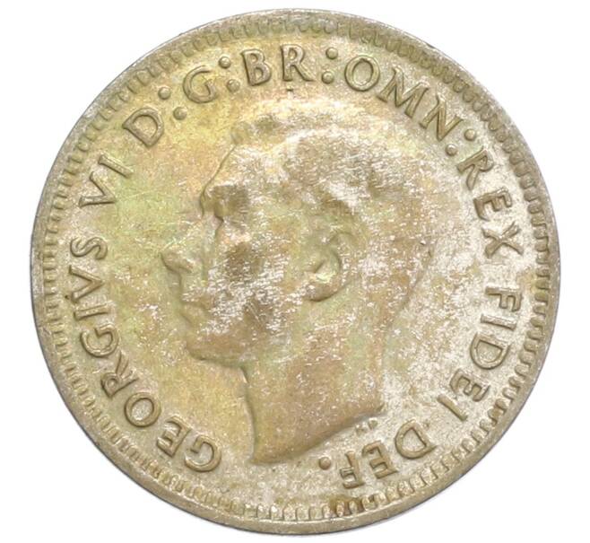 Монета 3 пенса 1952 года Австралия (Артикул: M2-80011) — Фото №2