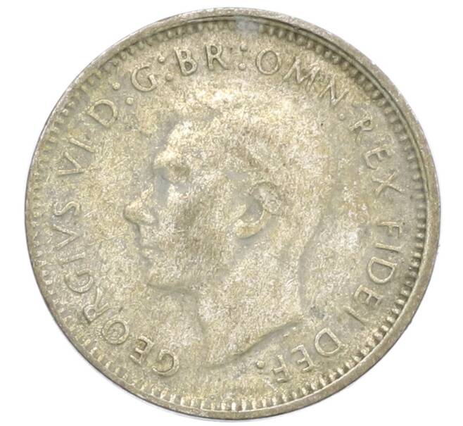 Монета 3 пенса 1952 года Австралия (Артикул: M2-80013) — Фото №2