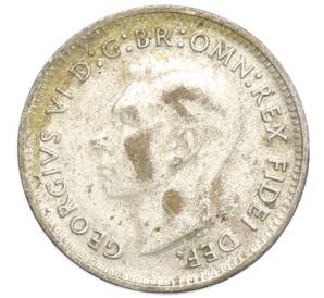 3 пенса 1949 года Австралия — Фото №2