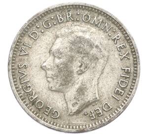 3 пенса 1949 года Австралия — Фото №2