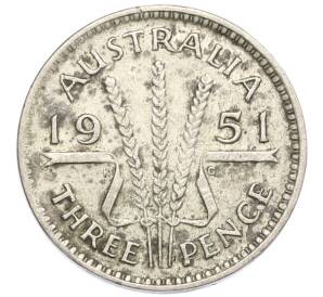 3 пенса 1951 года Австралия — Фото №1