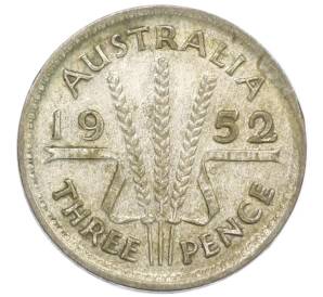3 пенса 1952 года Австралия — Фото №1