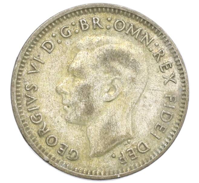 Монета 3 пенса 1952 года Австралия (Артикул: M2-80024) — Фото №2